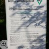 Informationstafel über das Naturschutzgebiet